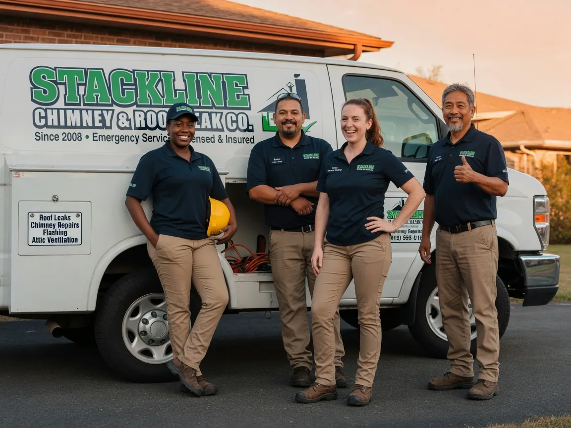 Chimney flashing repair company in Rock Island, TX